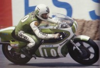 Mick Grant on the KR250 at the 1978 Belgian GP (Kawasaki Racers)