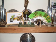 Memento's of the KR meeting on display with some of Kork's trophies