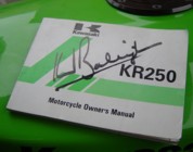 Kork autographed my owners handbook !